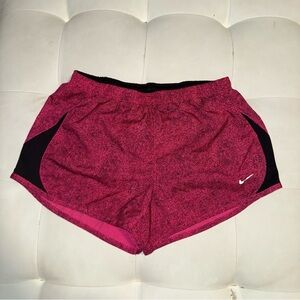 Nike Women's Tempo Dri-Fit Running Shorts size small Pink Black